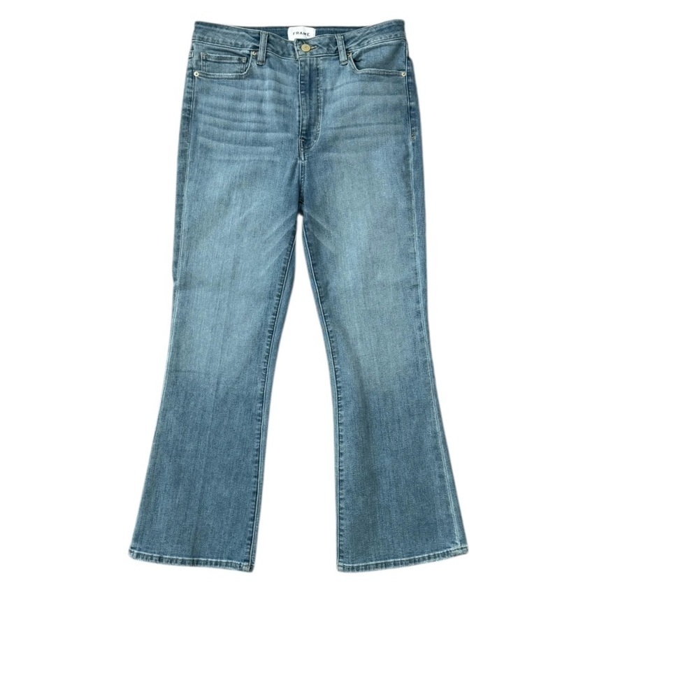 Frame Denim Mayor Flare Cropped Flared Jeans Size 30